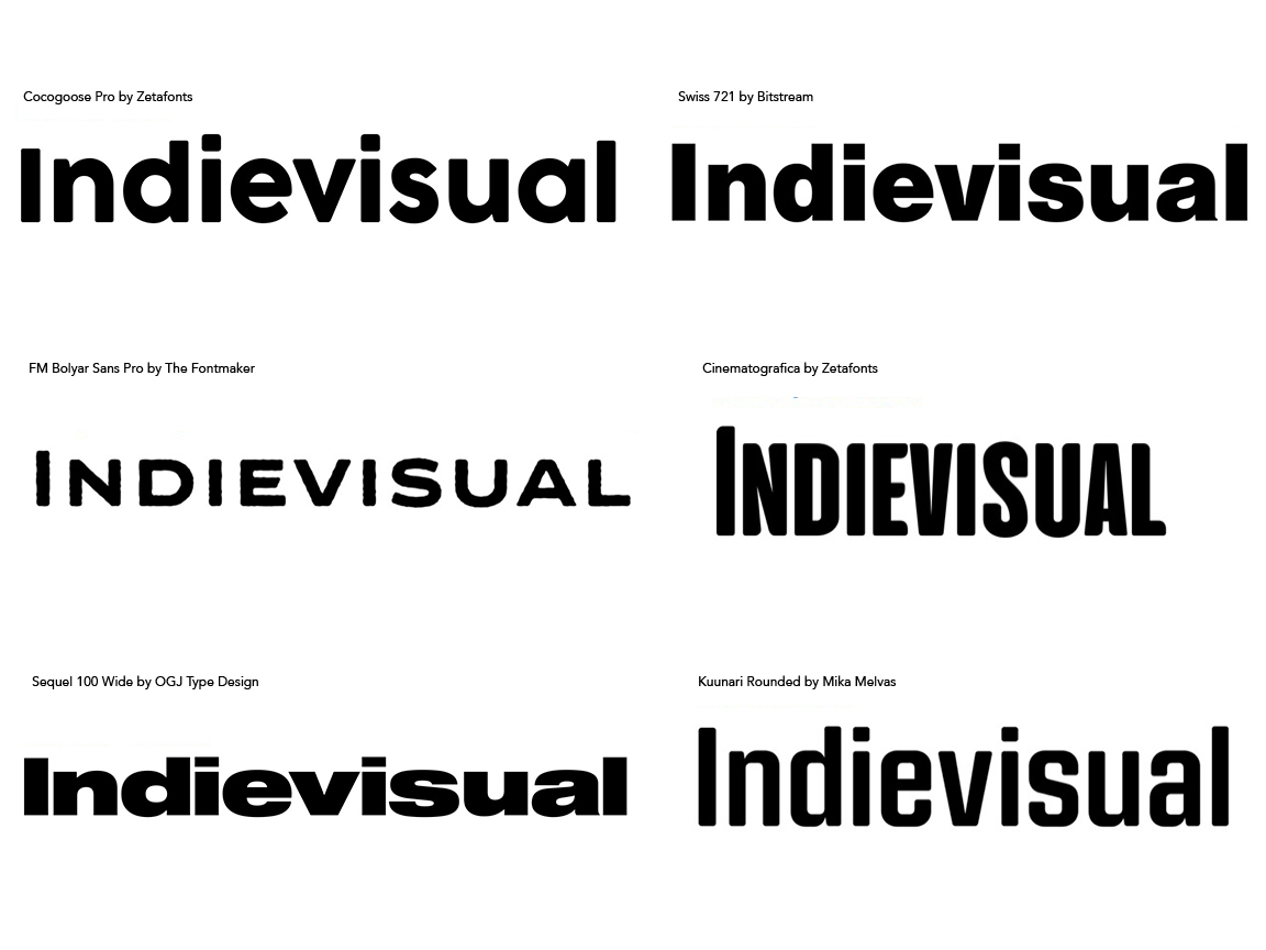 Indievisual Sans-serif Type Samples